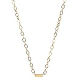 ARORI Rectangle Zircon Pendant Necklace for Women & Girls | Korean Crystal Gold Pendant | Anti-Tarnish Long Chain Small Pendant Necklace-image-58