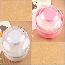 Kritiu Portable Baby Powder Puff | Soft and Gentle for Baby's Skin | Convenient Travel Size | Ideal for Diaper Bag or Nursery Use | White,Pink, Set of 2-image-50