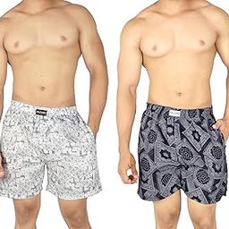 Men's Cotton Printed Regular Boxer Shorts Set of 2 (Box-A-G)-image-45