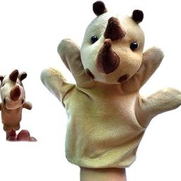 MYADDICTION Set of 2pcs Hand & Finger Puppets - Rhinoceros-image-55