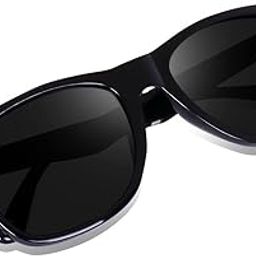 Rectangular Sunglasses, Gold Frame with Clear Polarised Lenses, 145mm Temple Length, UV Protection-image-16
