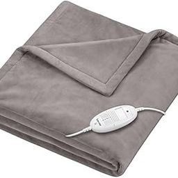 Beurer HD 75 Electric Blanket, Cuddly Heat Blanket with 6 Temperature Levels, Safety System and Automatic Shut-Off, Machine Washable, Taupe-image-49