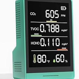 Professional Indoor Air Quality Monitor Indoor Portable CO2 Monitor | Temperature | Formaldehyde Detector | Humidity TVOC | Air Quality Tester - Confined Space Clean Air Monitor-picture-17