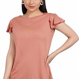 Elegant Top‑Round Neck Style Solid Brown Color Great for Both Office and Casual Wear (DLWT004-A)-image-80