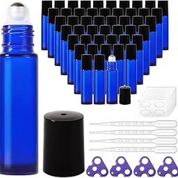 StellaCare Roller Bottles for essential oils,10ml Empty Rollerball Bottles for Travel Refillable Roll on Perfume Bottles with Caps-32