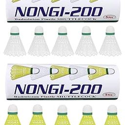 Badminton Shuttlecock Unisex Combo Plastic Badminton Shuttlecock Pack of 10 (5 White and 5 Yellow) - Speed - Medium Made in India-picture-29