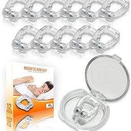 Mobi Lock Magnetic Anti Snore Clip (Pack of 12) - Silicone Snoring Nose Clip - A Simple Solution for Nasal Snorers - Reusable Snoring Device to Enjoy a Peaceful Night's Sleep-image-31