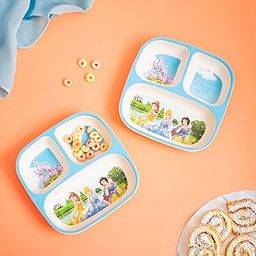 THE BAMBOO CO ™ Kids/Baby Feeding/Dinner Plate |Made of Bamboo| Eco-Friendly |Organic & Natural (Princess)-picture-25