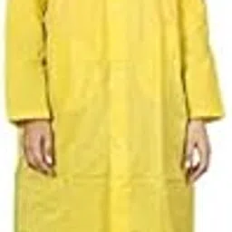 vkg Fancy Yellow Women & Girls Raincoat Portable EVA Rain Coats Reusable Rain Poncho with Hood-picture-22