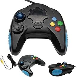 Gooyo GY-2521 Plug & Play 98000 Pre-loaded Games in 1 Handheld Remote Console |Outdoor & Indoor Electronic TV Games for Kids/Girls/Boys/Gifts/Adults|Black Color,Power Source:3xAA Battery(Not Included)-2