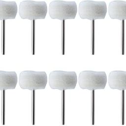 SWISSO 10Pc Polishing Buffing Wheel Kit Set Wool Felt Cotton Mounted Polishing Wheel Rotary Buffing Tools Accessories-image-64