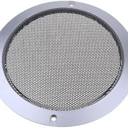 ATORSE 2x6.5inch Speaker Grills Cover Case with Screws Silver-picture-13
