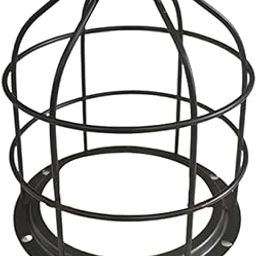 SAZ DEKOR® Light Bulb Cage Guard Metal Simple Replacement Practical Warning Light Cover Black-image-88