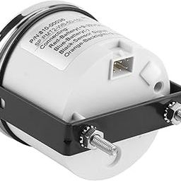 Oil Temperature Gauge, Electric Oil Temperature Gauge Anti Fog with Backlight for Yachts Motorboats Speedboats for Rvs Construction Machinery Vehicles(Silver Frame on White)-image-57