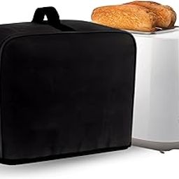 2 Slice Black Toaster Cover with Pockets for Jam Spreader and Toaster Tongs – Dust Protection and Convenient Storage - (29X22X17 CM)-picture-21