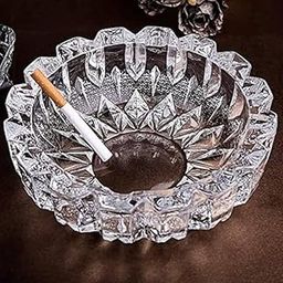 Glass Ashtray, 1 Round Glass Ash Tray, Ash Trays for Smoking for Home, Ashtray for Cigarette Stylish, Ashtray for Home, Car Ashtray-picture-5