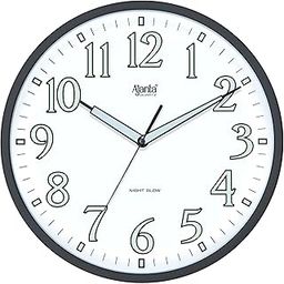 Ajanta 12 Inches Silent Sweep Radium Wall Clock Night Glow Wall Clock Night Vision (Black. N)-image-28