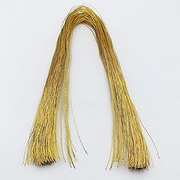 CLOUDED HOBBIES Crafts Flexible Wire Golden Used for Flower Making, DIY Crafts, Hobby Crafts, Width 1 mm Length 29 Inches (100)-image-4