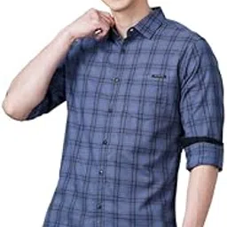 british club Men Gingham Checked Slim Fit Shirt | Stylish Casual Shirt for Office Lightweight Slim Shirt | Tailored Gingham Shirt for Men’s |-picture-16