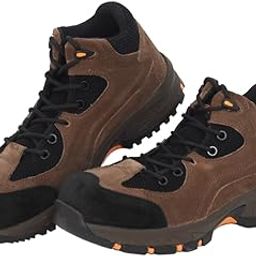 High Ankle Olive Suede Leather Safety Shoes for Men | Double Density | Fiber Toe | Antistatic & Antislip | BXWB0167IN-picture-40
