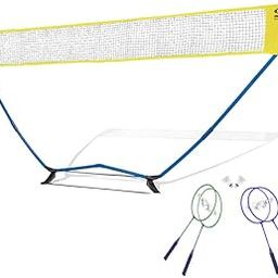 COUGAR Smart Badminton Net Set with 2 White Shuttlecocks & 4 Racket || Portable Adjustable Outdoor Foldable Stand Pole (4.5 Meter Long & 1.5 Meter Tall)-21