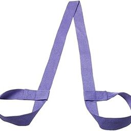 Enakshi (LABEL) Creations Cotton Yoga Mat Strap Pilates Mat Carrier Fitness Stretchy Loop Light Purple-image-65