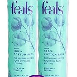 FEALS Round Aloe Vera Cotton Pads for Face (160 Count) - Makeup Remover Wipes, Facial Cleansing, Toner, Cotton Balls, Ear Buds - Reusable, Hypoallergenic - 80 per Pack (2 Packs)-10