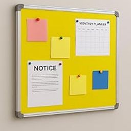 Nechams® Premium Notice Pin-up Bulletin Board for Office, Home & SchoolSoft Board with Durable Frame – Multiple Sizes – Wall-Mount Display Board for Posters, Photos, Notes & More-image-60