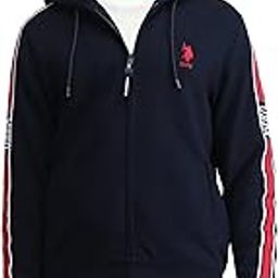 Men's Blue Solid Hooded Neck Long Sleeve Casual Cotton Regular Fit Sweatshirt-image-55