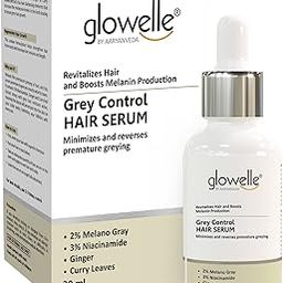Glowelle Grey Control Hair Serum | Promotes Hair Growth & Boosts Melanin Production | Controls Hair Loss & Thinning | For Men & Women | 30ml-picture-0
