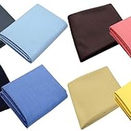 Men's Poly-Cotton Unstitched Shirt & Trouser Fabric Combo Set (Multicolor; 1.20 & 2.25 Meters)-image-37