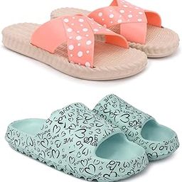 Combo Pack of 2 Slipper/Flip Flops/Slides/Clogs/Sandals for Women (Jute Vs YW-Love)-image-2