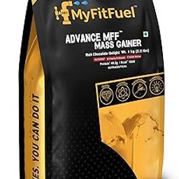 MyFitFuel Advance MFF Mass Gainer (3:1 Carb Protein Ratio) | 1Kg, 26 Servings (Rich Chocolate Delight)-image-33