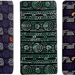 Men's Regular Fit Premium 100% Pure Cotton Print Lungi - (2059_Assorted_2.25 Meters) Combo Pack of 3-picture-10