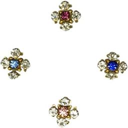 comet busters Beautiful Handcrafted Floral Nose Studs Stick Ons Self Adhesive Non Piercing Nose Studs (Nosestud018)-picture-0