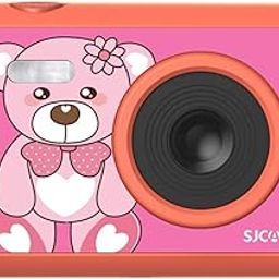 Powerpak Sjcam Funcam 2"/5.08 Cm LCD Hd Digital Action Camera Cartoon Print with in-Built Games for Children & Adult Kids (Funcam Bear), Dark Pink - Megapixels 5.0, Gb 32-image-7