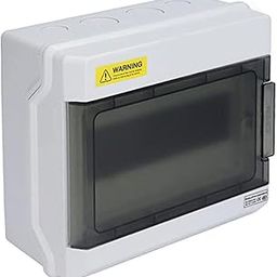 Daystar Solutions Weatherproof IP65 MCB Box with PVC Enclosure and Open-Type Cover for Outdoor Power Distribution | Rated Heavy Quality ABS Plastic material | With Din Rail | Pack of 1 | 9 Way MCB Box-image-71