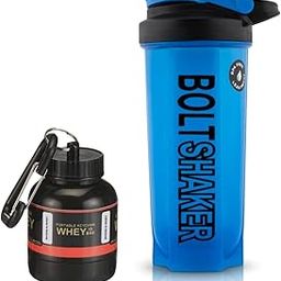 ELLEGIANT Bolt Gym Shaker Bottle | Leak-proof Bolt Shaker with New Twist-n-Lock Technology | Sipper for Pre-workout and BCCA Shake | Capacity - 700 Ml (COMBO WITH PROTEIN FUNNEL)-image-17