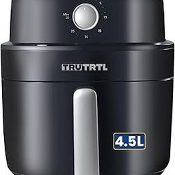 Manual Air Fryer for Home | Actual 4.5 Liter, 1400 Watt | Healthy cooking with upto 90% less Oil | Temp Control & Time setting Knobs | Bake, Roast, Air Fry, Grill, Re-heat | Glossy Black-image-62