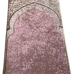 MYADDICTION Children Prayer Mat Padded Portable Toddlers Prayer Carpet for Ramadan Gifts Pink-image-49