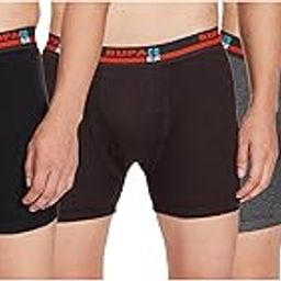 CoBlue by Rupa Rupa Men's Cotton Blend Trunks Regular Solid Boxer Briefs (Pack of 3)-5