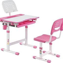 Alex Daisy Plastic Pluto Kids Height Adjustable Study Table & Chair Set (Standard, Pink), 60.96 Centimeters-10