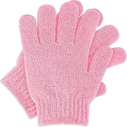 FLASHFOX Body Exfoliating Glove - Double-Layered Exfoliating Body Glove for Dead Skin, Tan Removal for Face-image-61
