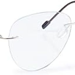 Redex Aviator Photochromic Rimless Zero Power Blue-Cut Computer Glass Anti glare Block Harmful Rays Eye wear Spectacle Eye Frame-picture-12