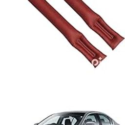 LOVMOTO Universal Car Gap Filler Organiser Car Seat Gap Filler, Car Seat Gap Organiser, PU Leather Car Accessories, Car Seat Console Side Pockets for Storage Comfortable With Ave-o-image-24