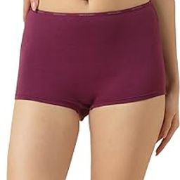 Women's Cotton Blend Modern Solid Boy Short Panties-image-28