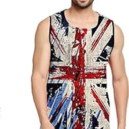 London Pride Printed Sleeeveless Sando Tank top Gym & Street wear for Men-image-83