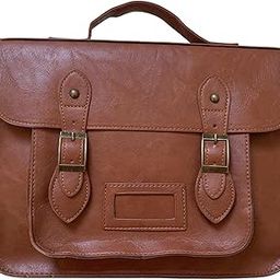 ™ Women Backpack Schoolbag Student Shoulder Bag Multi Pocket PU Leather Brown | Womens Handbags & Bags-image-35