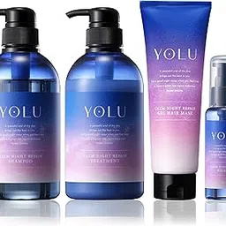YOLU Hair Care Set, 4 Pieces, Shampoo Treatment Mask and Oil, Calm Night Repair (UNBOX JAPAN EXCLUSIVE)-image-20