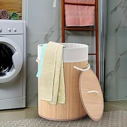 The Better Home | Laundry Baskets | Fabric | Multiple use cases for home organization | Foldable laundry bag for clothes| Basket with Lid | Large Capacity-image-16